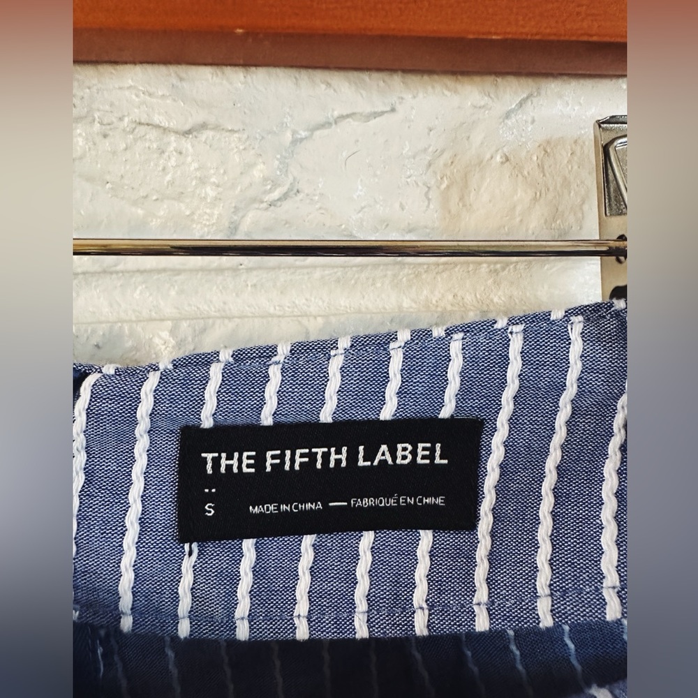 The Fifth Label Blue and White Striped Shorts - Picture 4 of 4